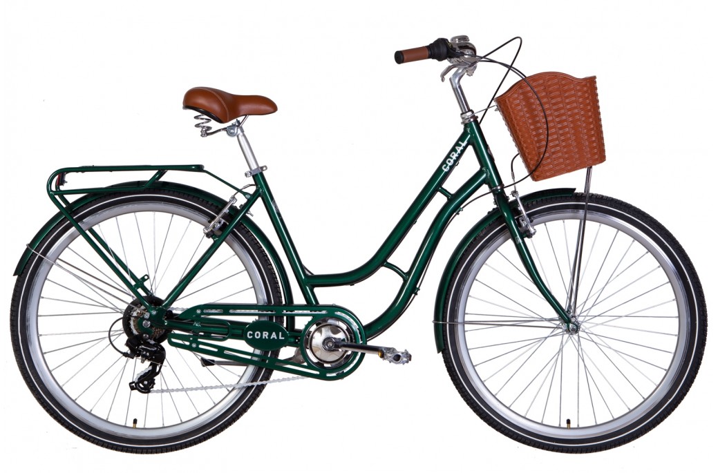 Велосипед Dorozhnik CORAL Vbr 28" рама L (2022) Зеленый